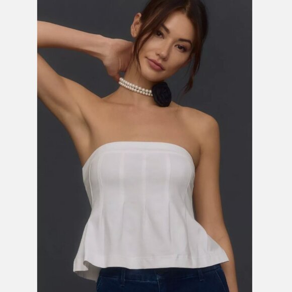 Brand New The Fontana Flared Tube Top by Maeve - Picture 1 of 5